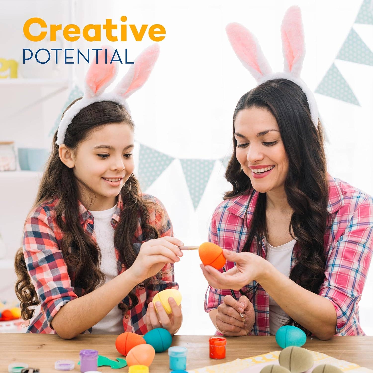 4E's Novelty - Wholesale DIY Craft Kit - 4E's Novelty 12 Pack DIY Paper Mache Easter Eggs – Paintable & Fillable for Easter Crafts3