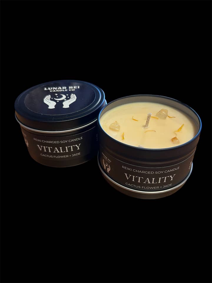 Vitality Travel Tin for wholesale by Lunar Rei Candle