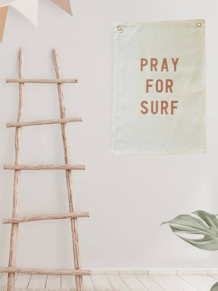 Pray For Surf - Wall Banner for wholesale by Little Nordic Sol