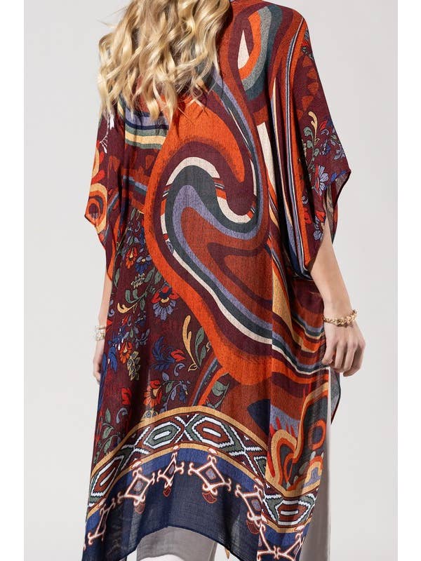 Pointillism Kimono for wholesale on Faire