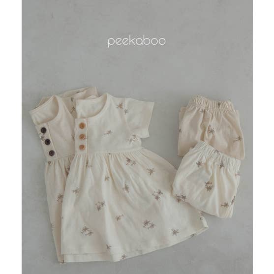 Girls Cotton Linen Super Breathable Summer Top and Shorts Se for wholesale by peekaboo