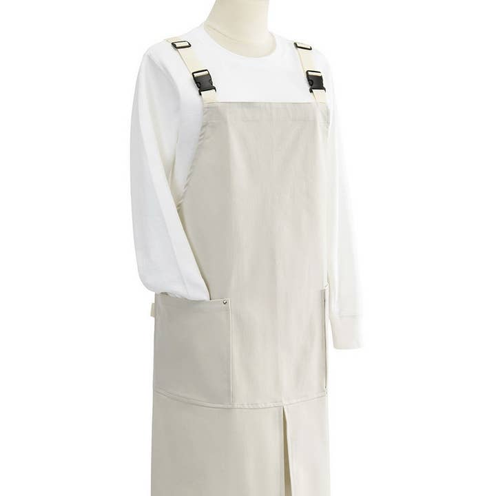 ACCITY - Wholesale Apron - Cafe Restaurant Canvas Apron with pockets_CWMM3294