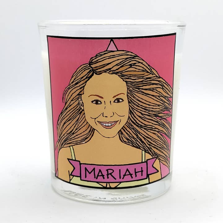 Vela votiva de cristal Mariah Carey para venta al por mayor de Flaming Idols