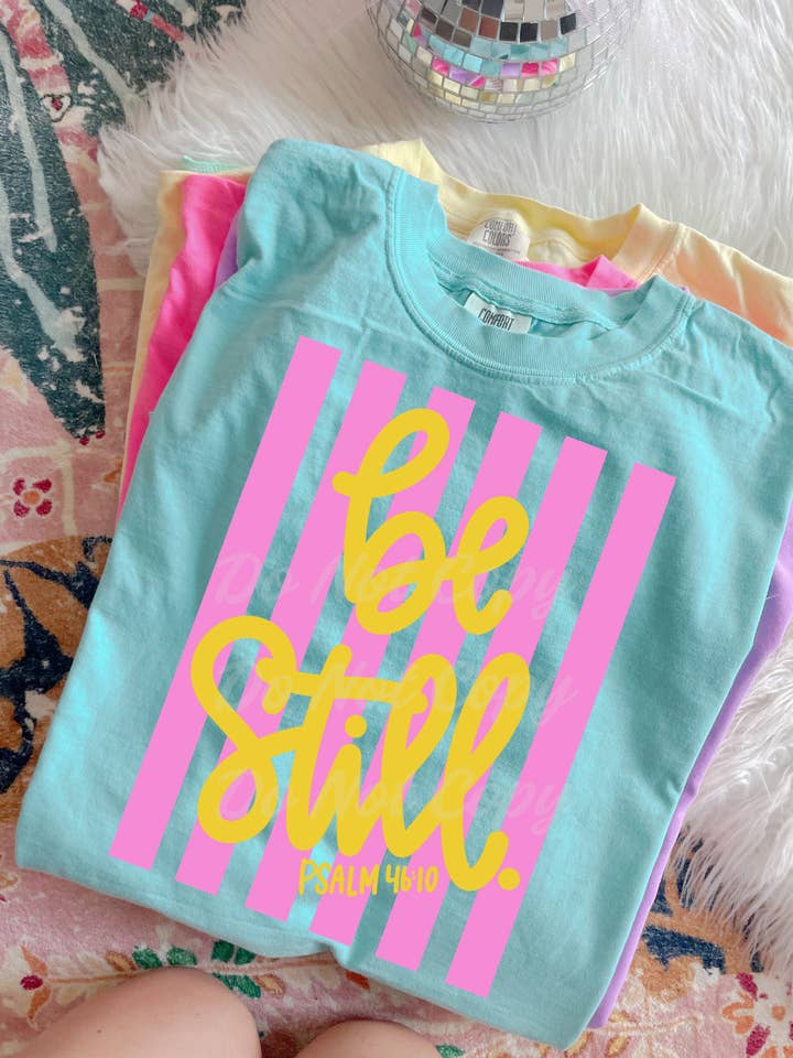 Be Still Tee (Chalky Mint) for wholesale by Downtown Darling Wholesale