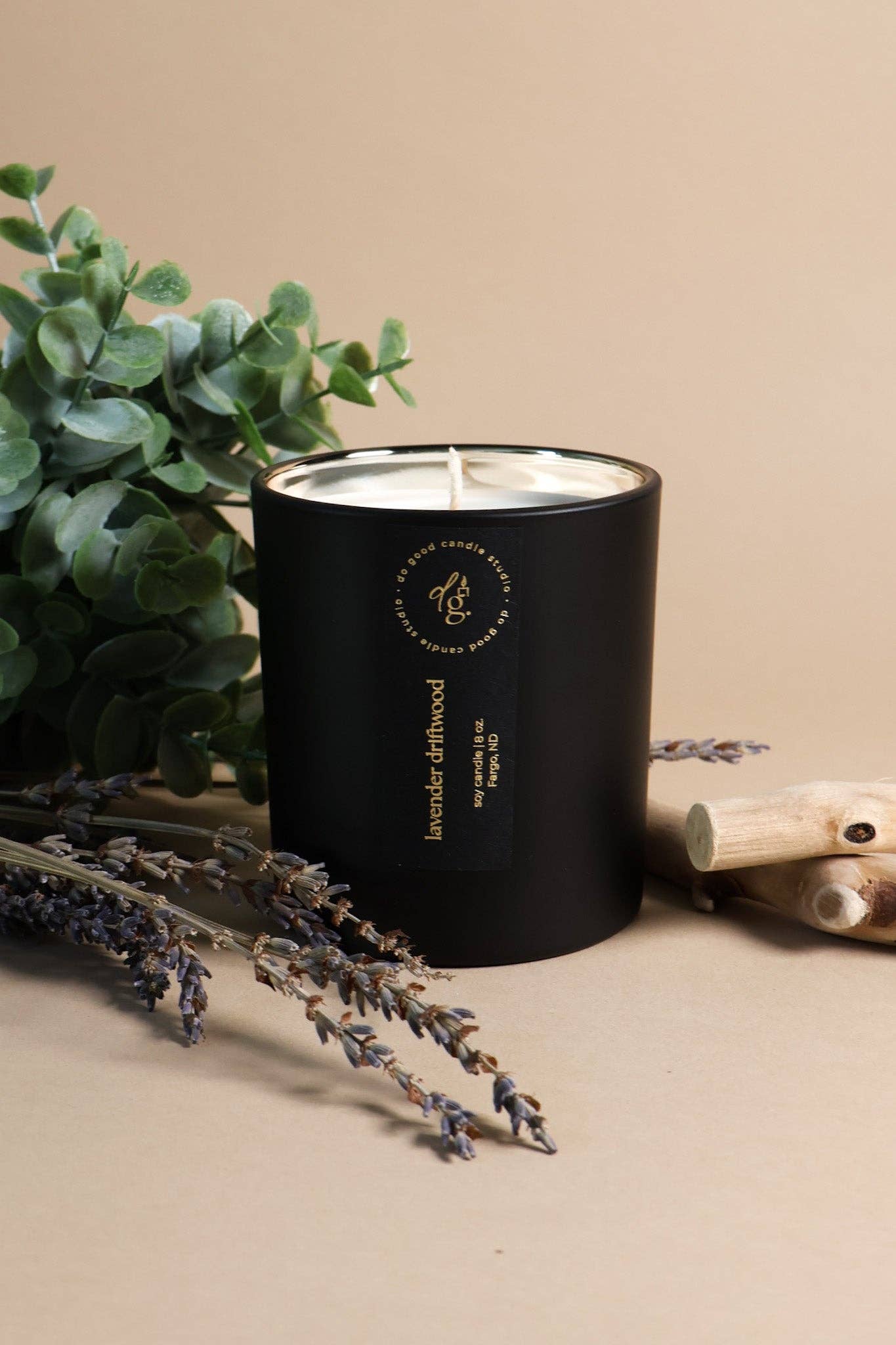 Do Good Candle Studio - Wholesale Jar/Filled Candle - Lavender Driftwood | Signature Black Collection| Soy Candle2