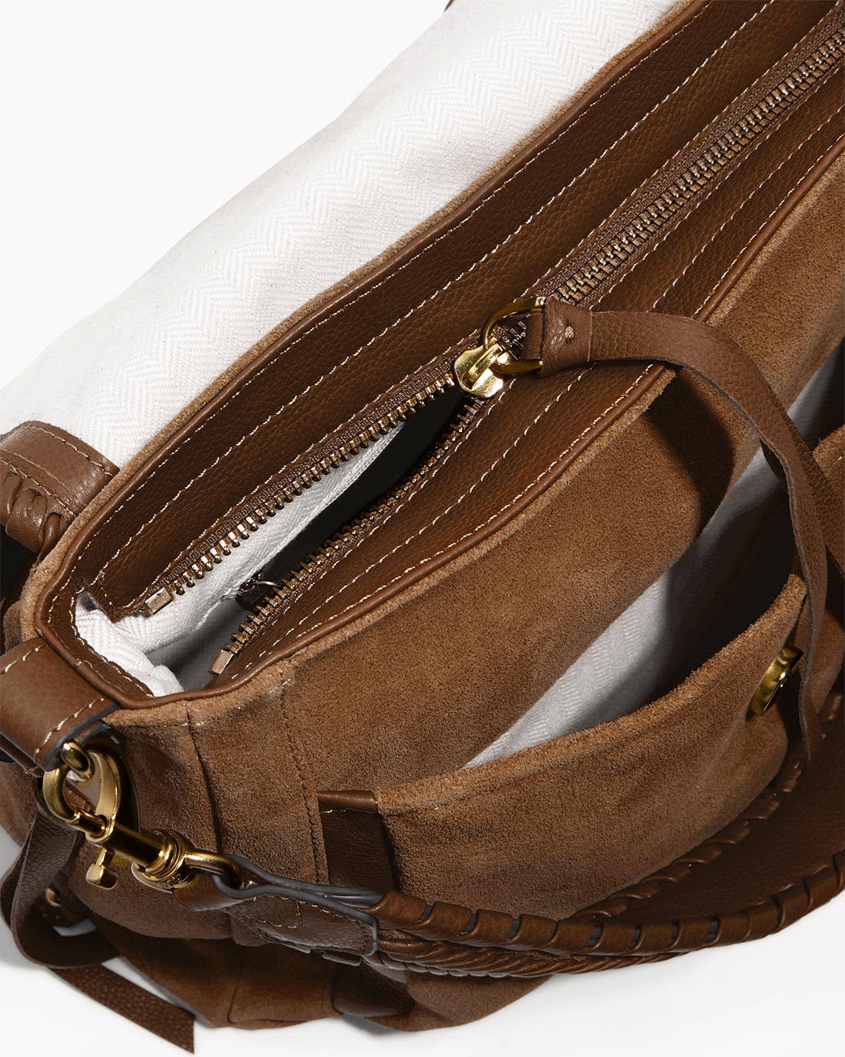 Coffee Suede Alles Voor Liefde Convertible Schoudertas voor groothandel op Faire4