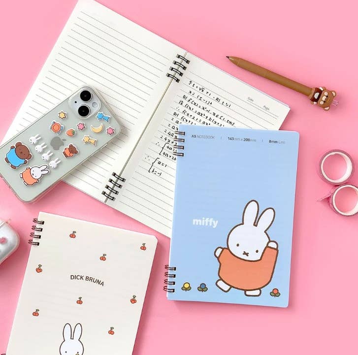 K-Wonderland – wholesale Notebook – Miffy Twin-Ring A5 Notebook 60 pages11