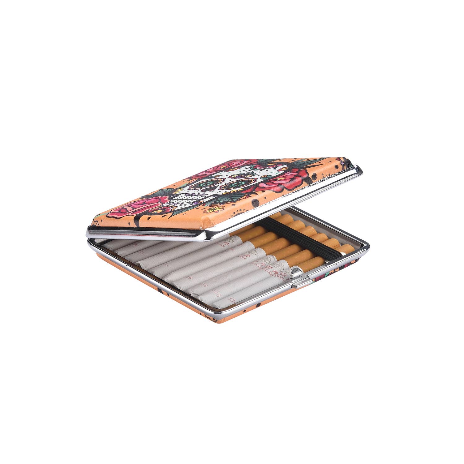 Champ by Polyflame - Wholesale Cigarette Case - Skulls & Flowers Cigarette Case7