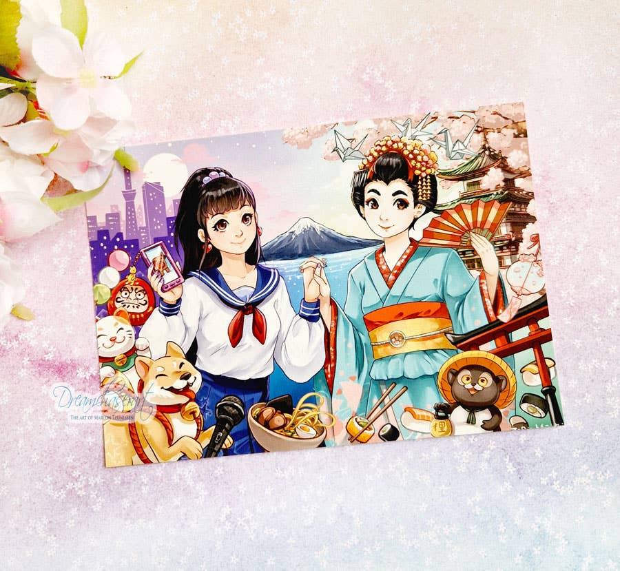 Dreamchaserart - Venta al por mayor Tarjeta postal - Japón — Tarjeta postal1