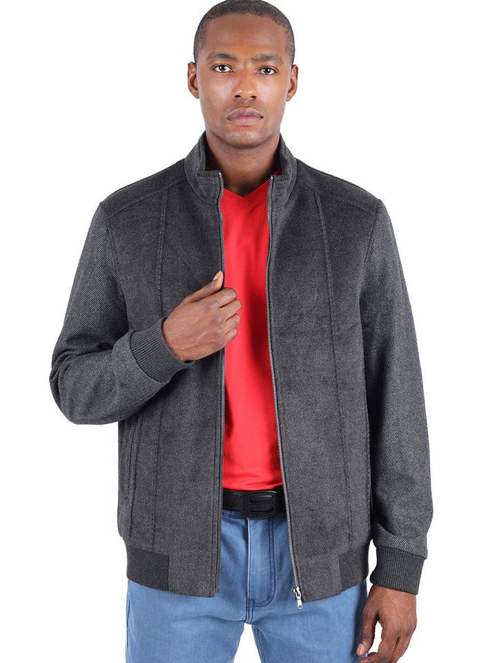 Veste universitaire chaude et confortable en daim pour hommes 3BH84 pour la vente par BARABAS