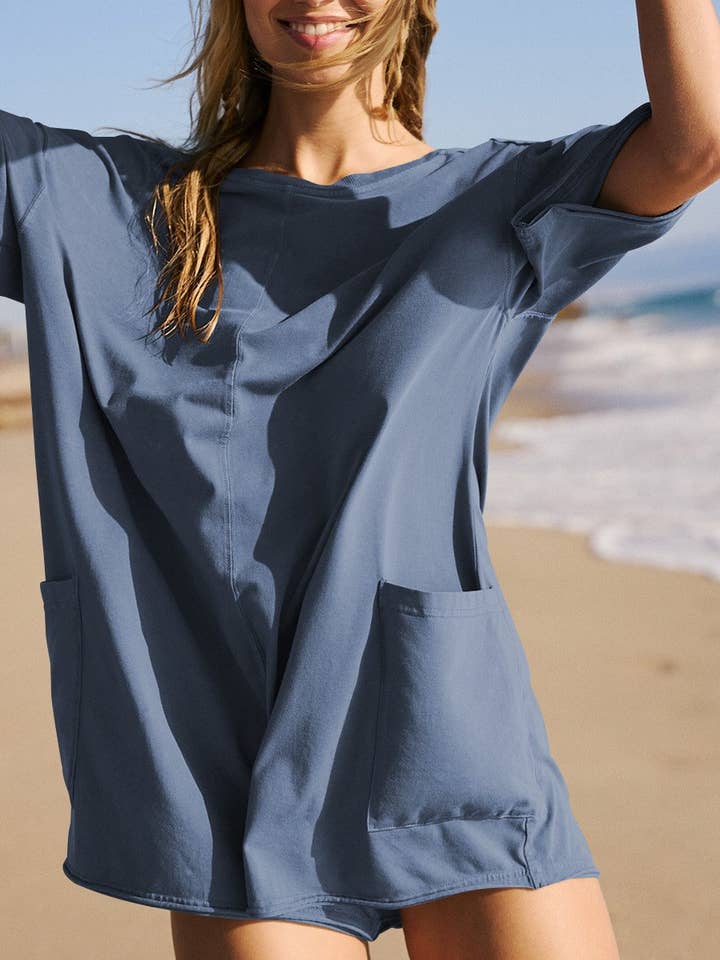 HIDDENBRAND - Wholesale Romper - Women's - Solid backless sports jumpsuit4