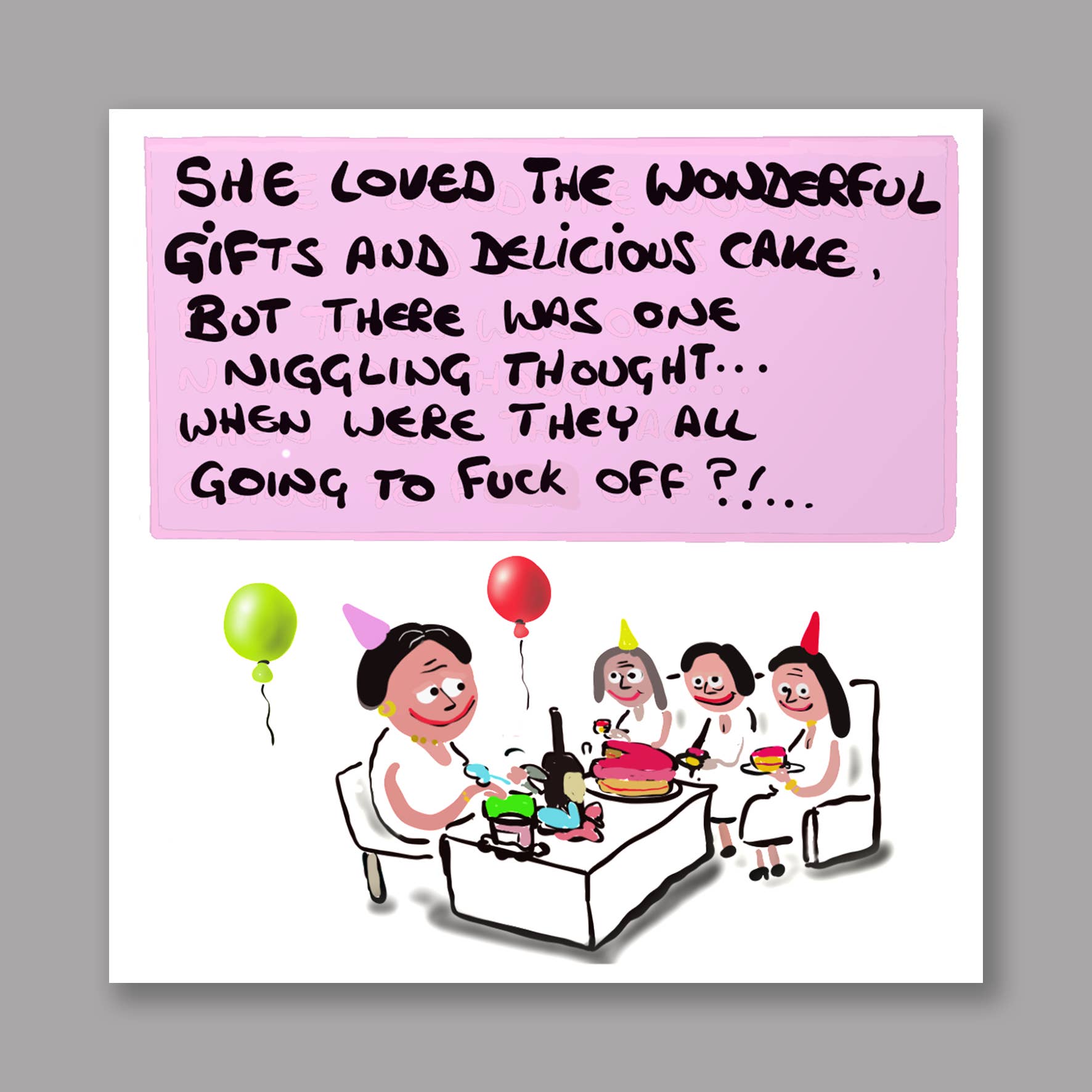 Do Something David – wholesale Birthday card – Niggling Thought