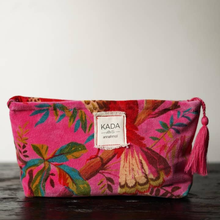 Annahmol - Wholesale Makeup/Cosmetic Bag - Velvet Makeup Pouch: Assorted Prints5