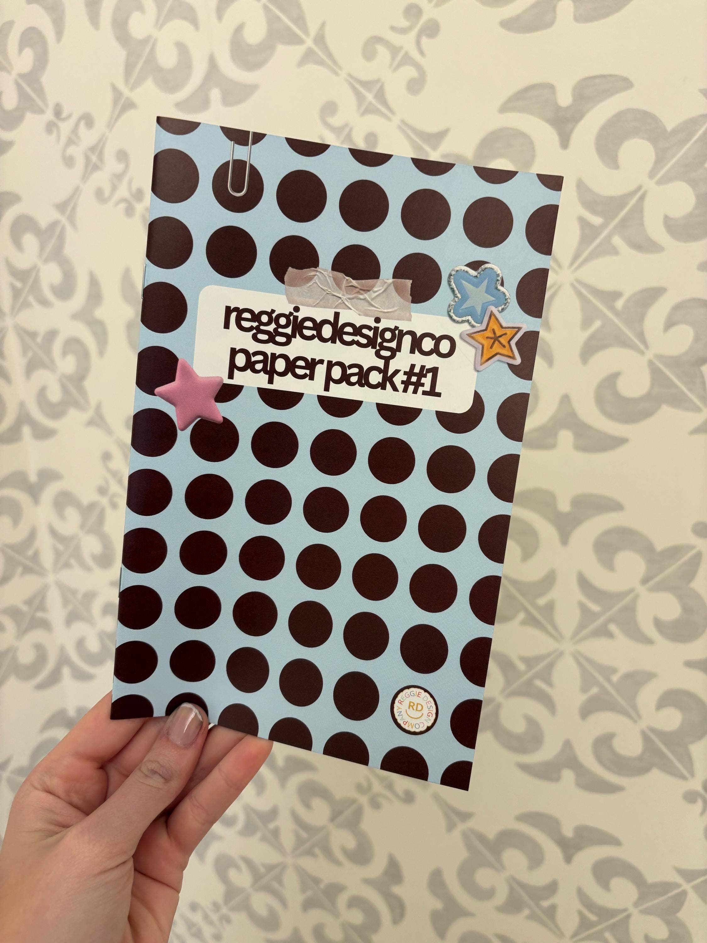 ReggieDesignCo - Wholesale Scrapbook - Pattern Paper Pack 18 Pages of Pattern Paper2