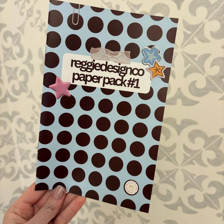 ReggieDesignCo - Wholesale Scrapbook - Pattern Paper Pack 18 Pages of Pattern Paper2