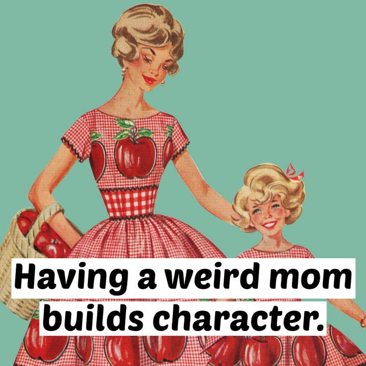 Having A Weird Mom Builds... Fridge Magnet. 315 for wholesale by Raven's Rest Studio