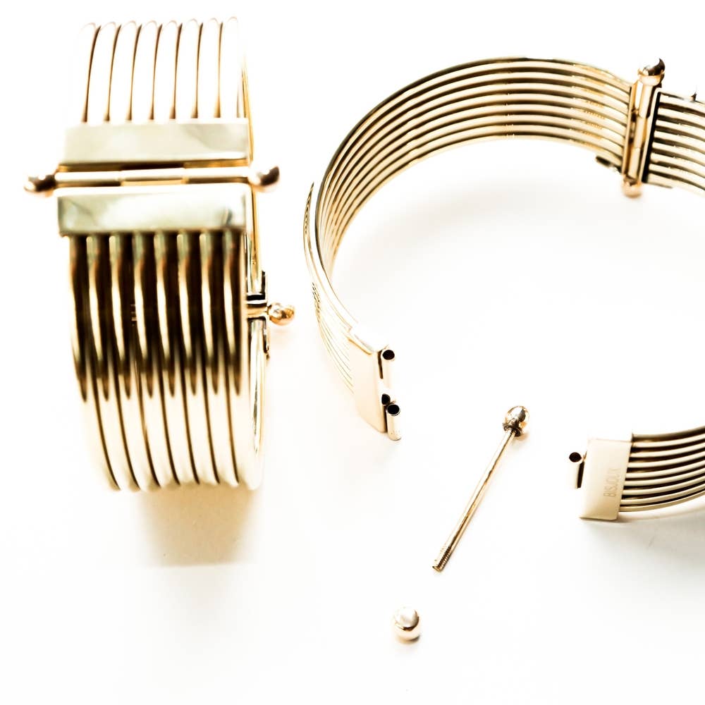 Bisjoux – wholesale Choker/Krage – Brass bondage Banded Lock krage halsband3