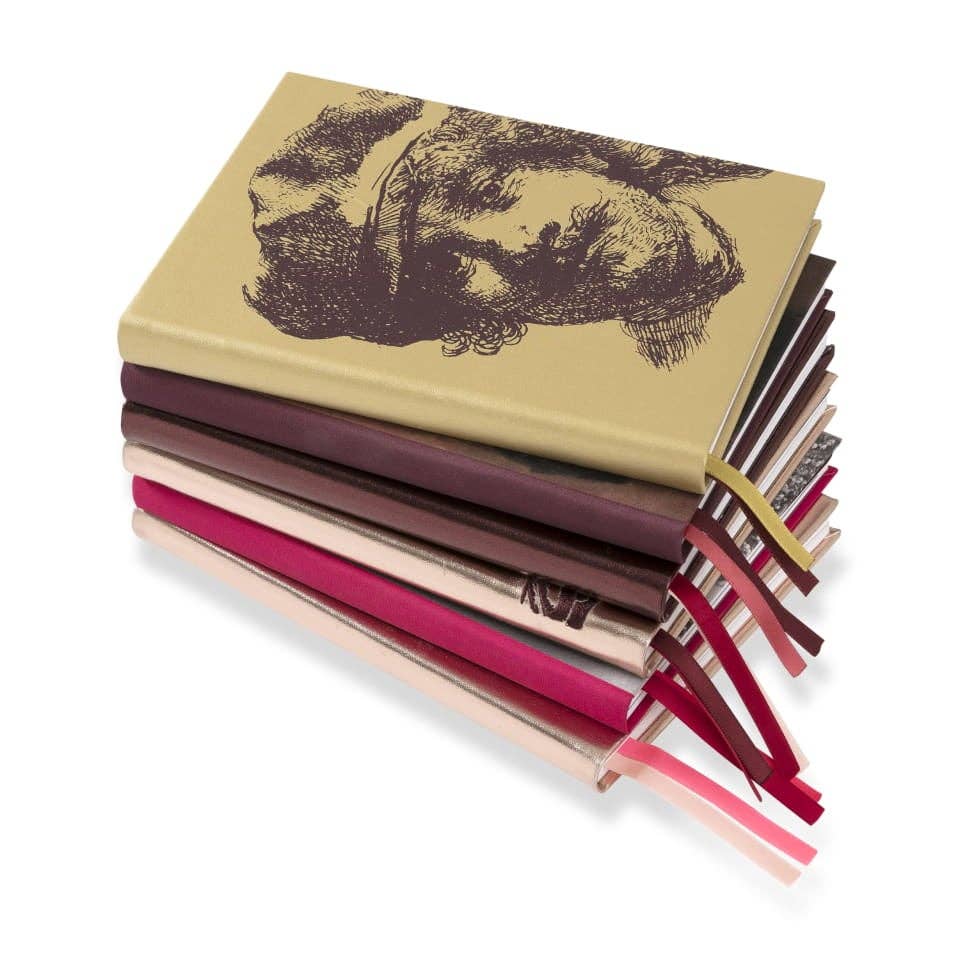 BIEN moves – Engroshandel Notesbog – Notesbog i syntetisk læder med broderet tulipan – metallic rosa guld5