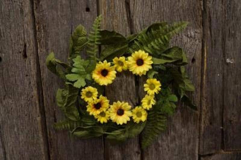 DNS Designs – wholesale Candle holder – Yellow Sunflower Candle Ring0