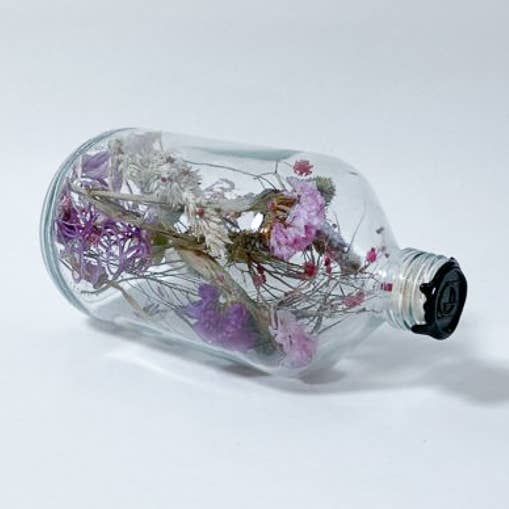 Dried Florals in Glass Harapan 500 - LARGE for wholesale by Field of Hope