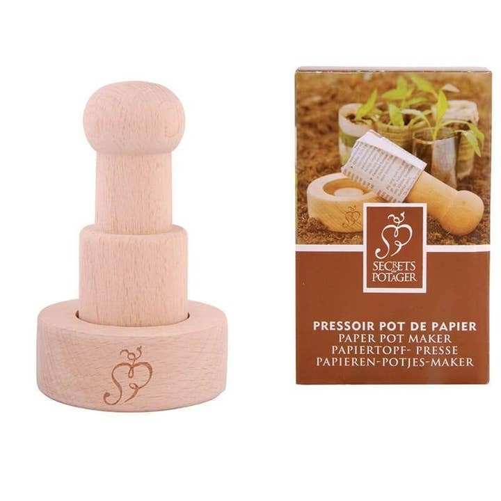 Esschert Design USA - Wholesale DIY Craft Kit - Paper Pot Maker, Wood