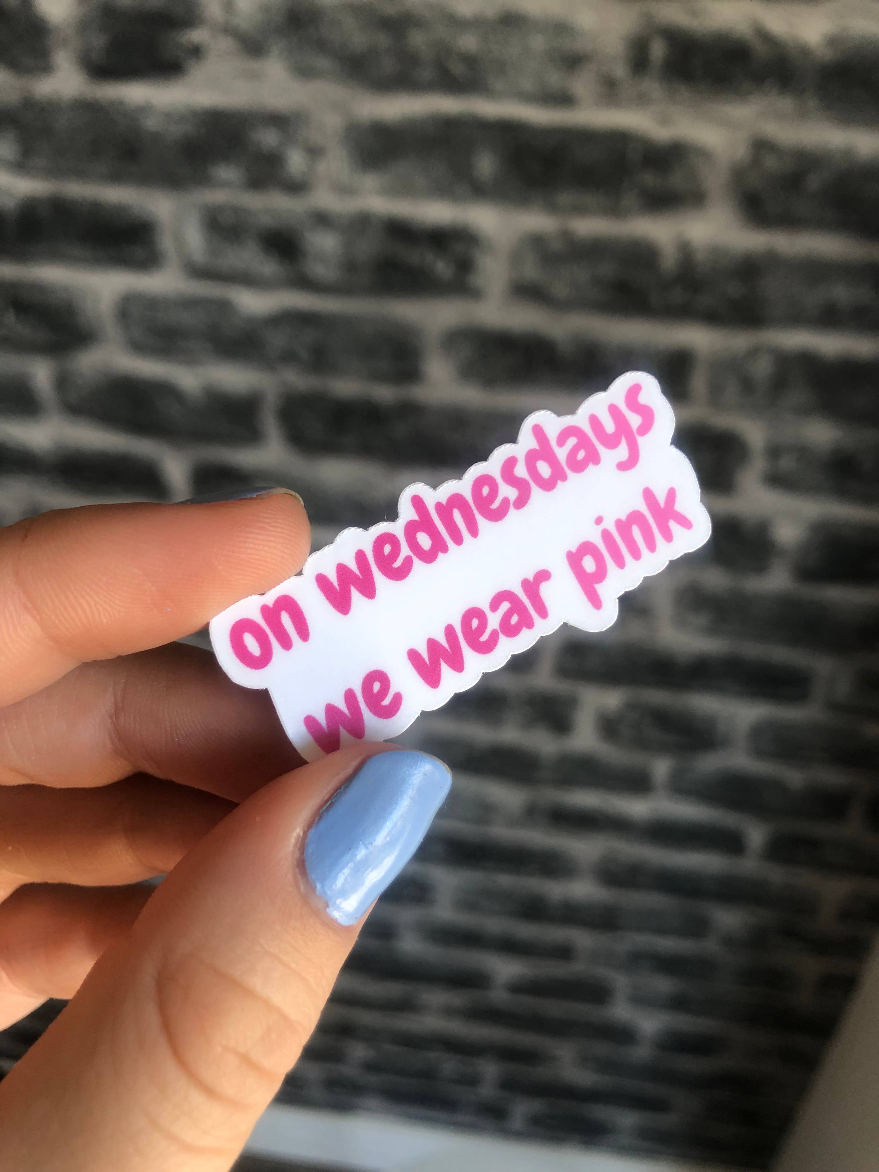Mik's Stickers - Wholesale Sticker - Op woensdag dragen we roze stickers1