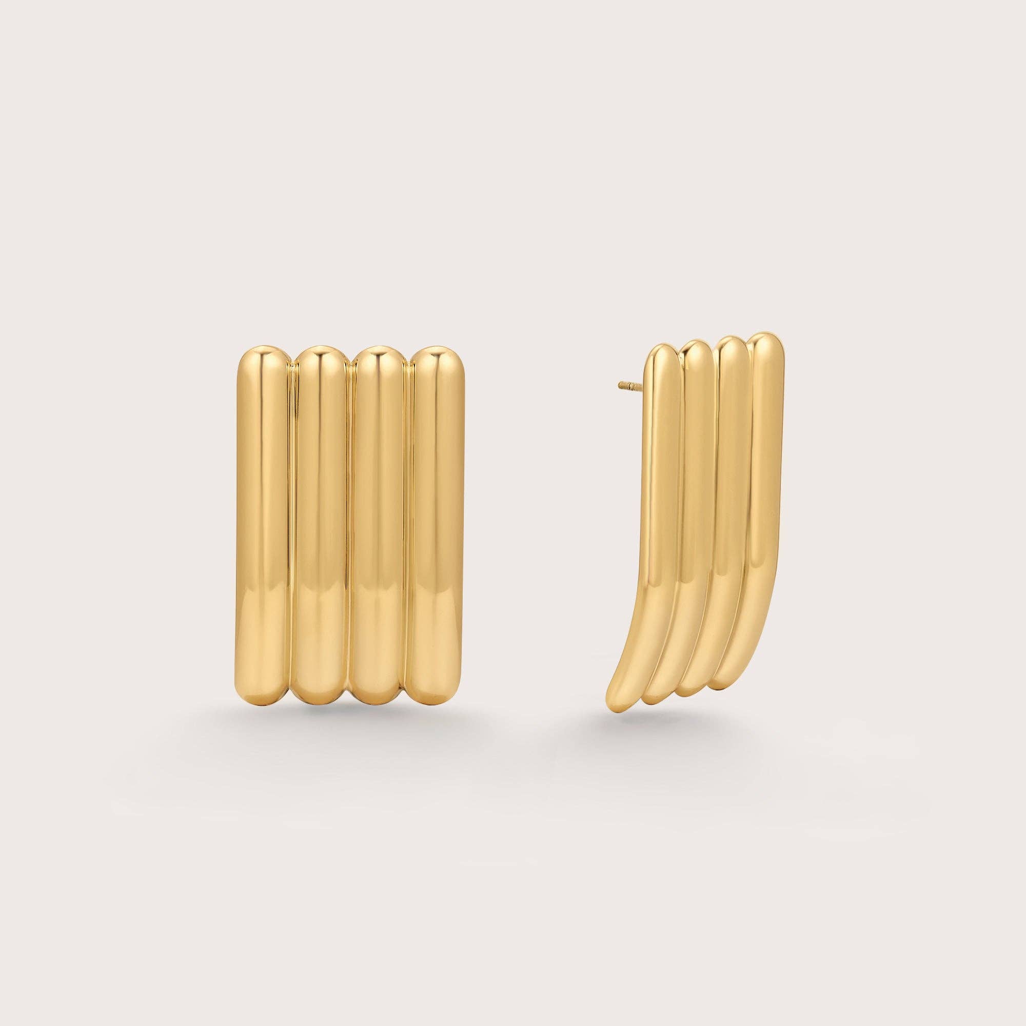 Saint Fatale - Venta al por mayor Pendientes colgantes - Pendientes Largos Acanalados