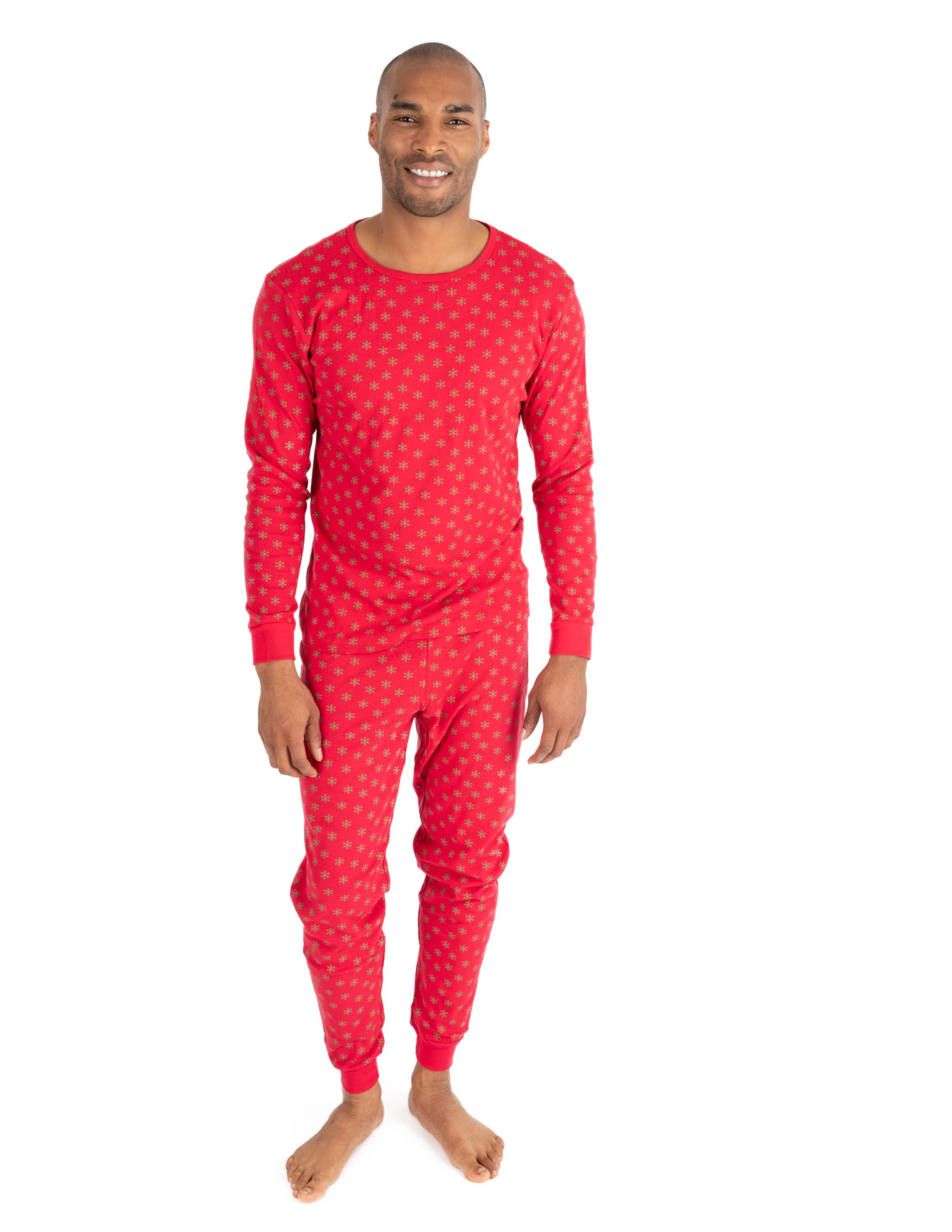 Leveret Pajamas - Wholesale Sleepwear Set - Men's - Mens Two Piece Cotton Pajamas Print12