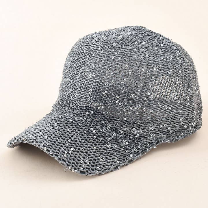 Women’s Trendy Summer Sequins Baseball Cap Sun Hat CWAH1413 for wholesale by ACCITY