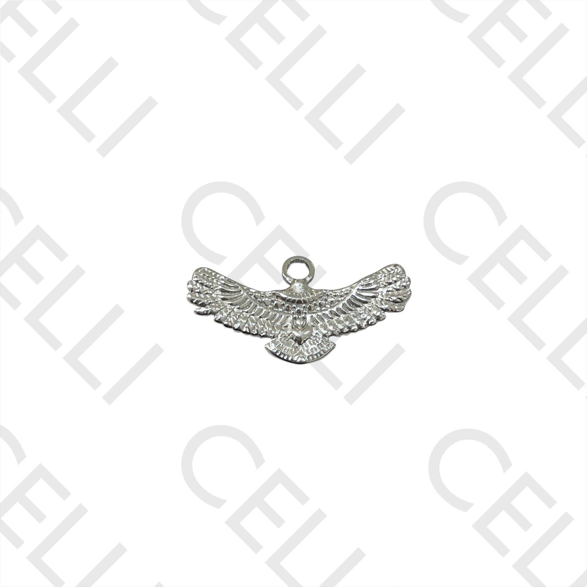 Celli Biju – wholesale Pendant/charm necklace – Steel Medal - eagle3