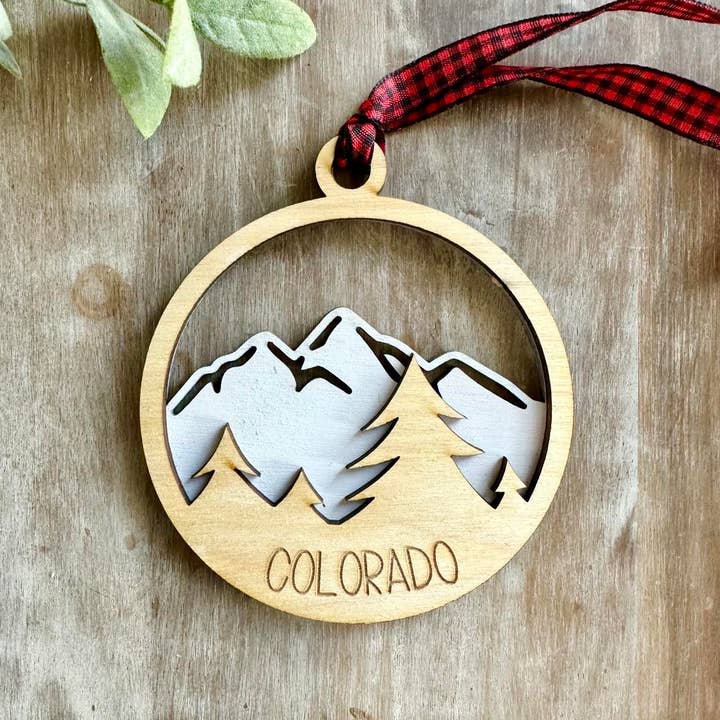 True Life Concepts - Wholesale Ornament - Mountain christmas ornaments, colorado gifts for tourists
