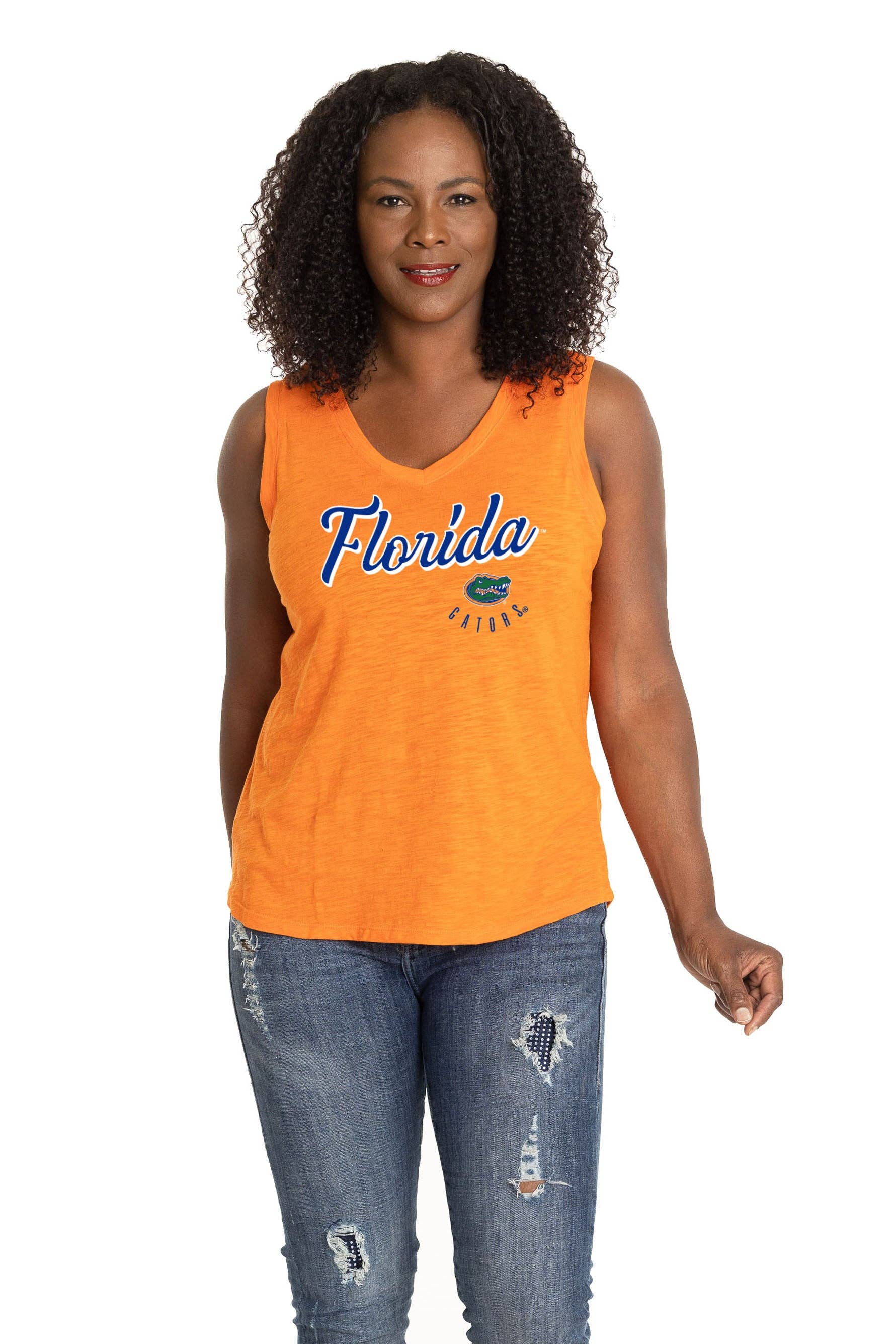 Flying Colors Apparel - Wholesale Tank Top - Women's - Florida Gators Sloan V-Neck Tank0