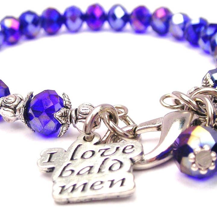 I Love Cald Men Splash of Color Crystal Bracciale per la vendita all'ingrosso da parte di Chubby Chico Charms