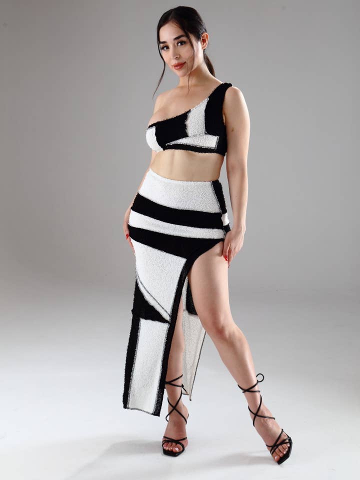 KNITTED TWO PIECE SET-ST20865-1 for wholesale by CHERIE