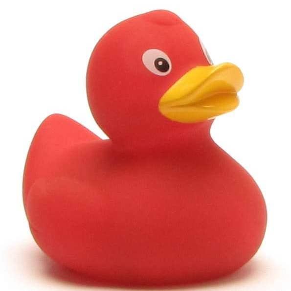 Rubber Duck Rabea - rosso scuro - anatra in gomma per la vendita all'ingrosso da parte di Duckshop