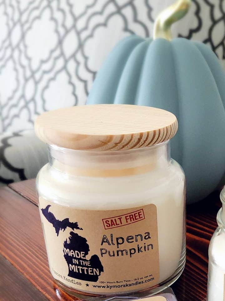 Large Kylie Jar Candle - Alpena Pumpkin for wholesale by Kymora Kandles