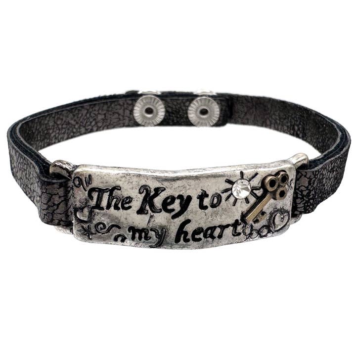 Pulseira A Chave do Meu Coração por atacado de Lunar Deer