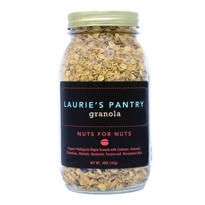 Nuts for Nuts Granola (16 oz Jar) for wholesale by Laurie's Pantry