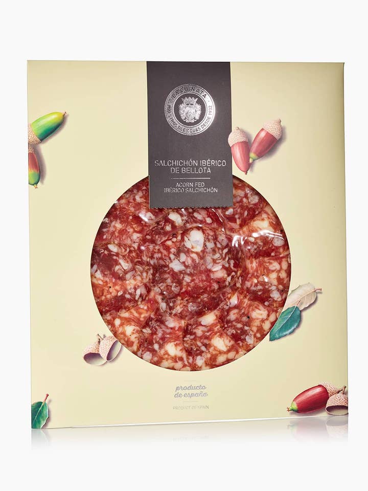 Iberisk Bellota Salchichón Skivor för wholesale av La Chinata
