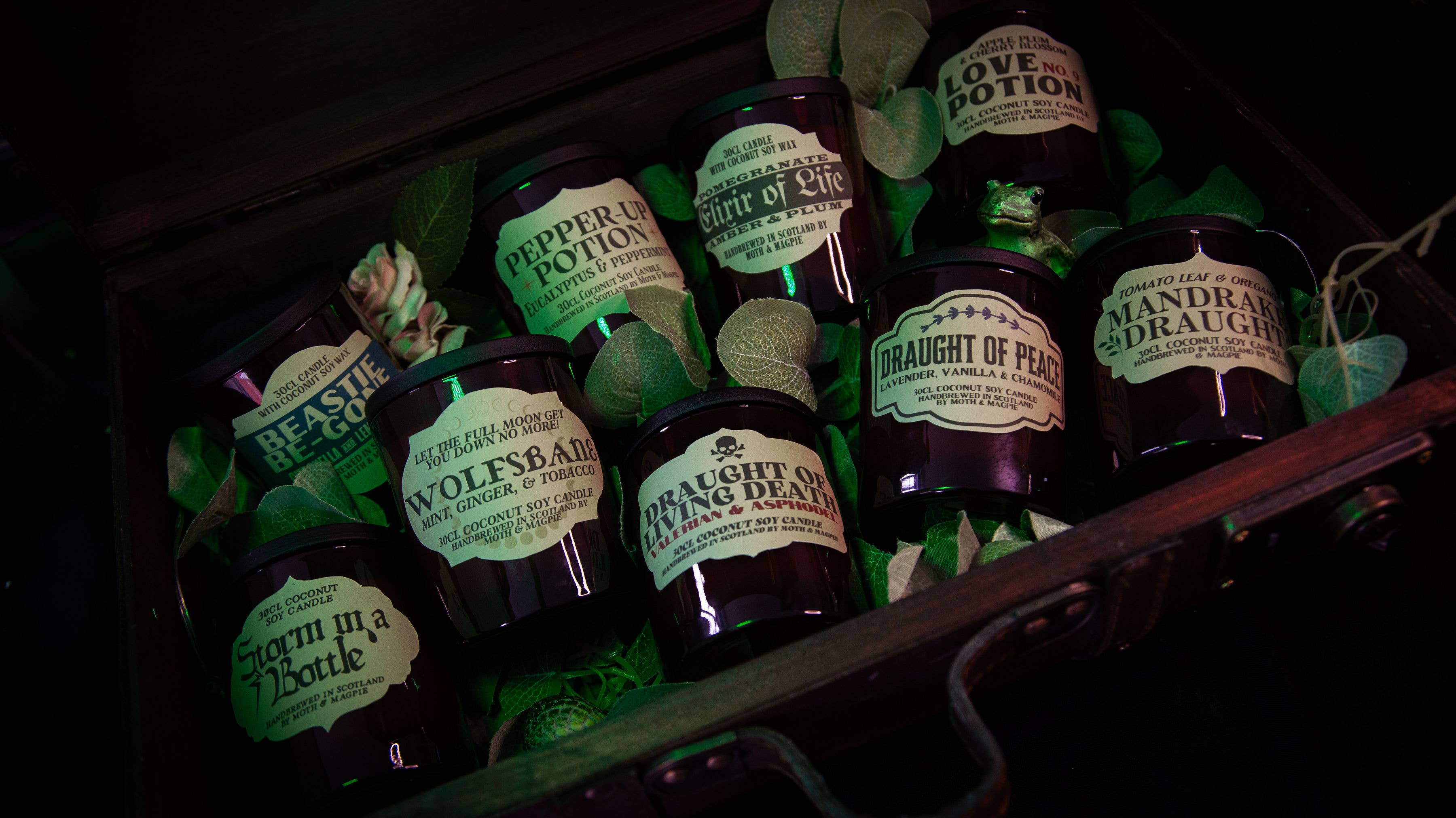 Moth & Magpie – wholesale Jar/filled candle – Mandrake Draught | Handmade 30cl Fantasy Candle2