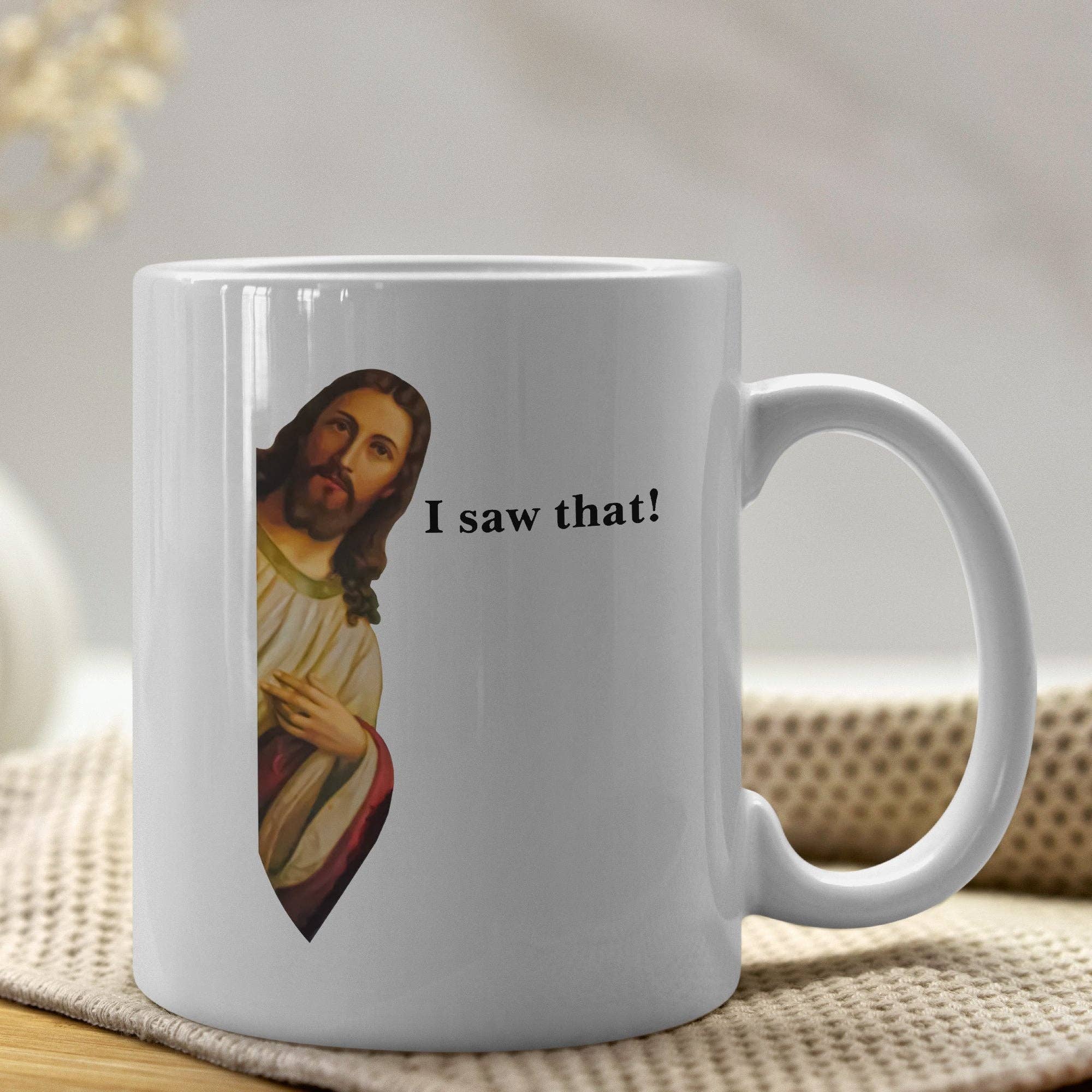Sticker Bull - Wholesale Coffee Mug - Jesus I Saw That 11oz Coffee Mug2