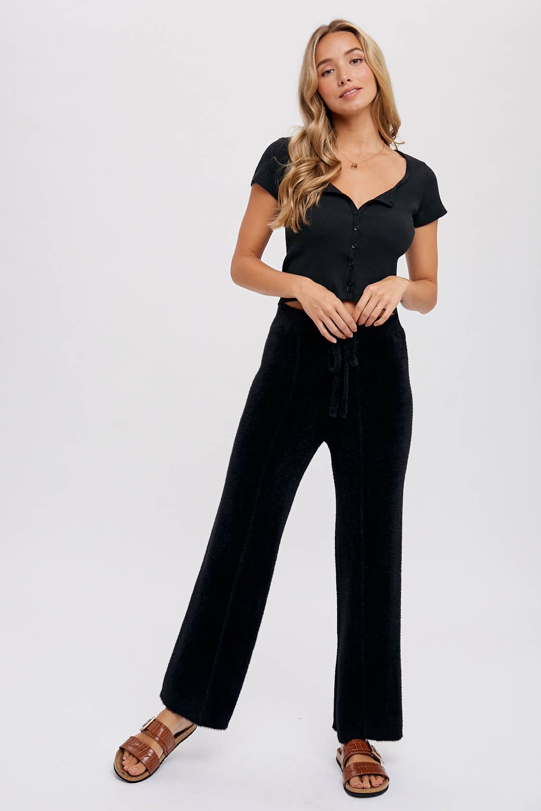 Bluivy - Wholesale Lounge Sweatpants/Joggers - Women's - FUZZY KNIT LOUNGE PANTS33