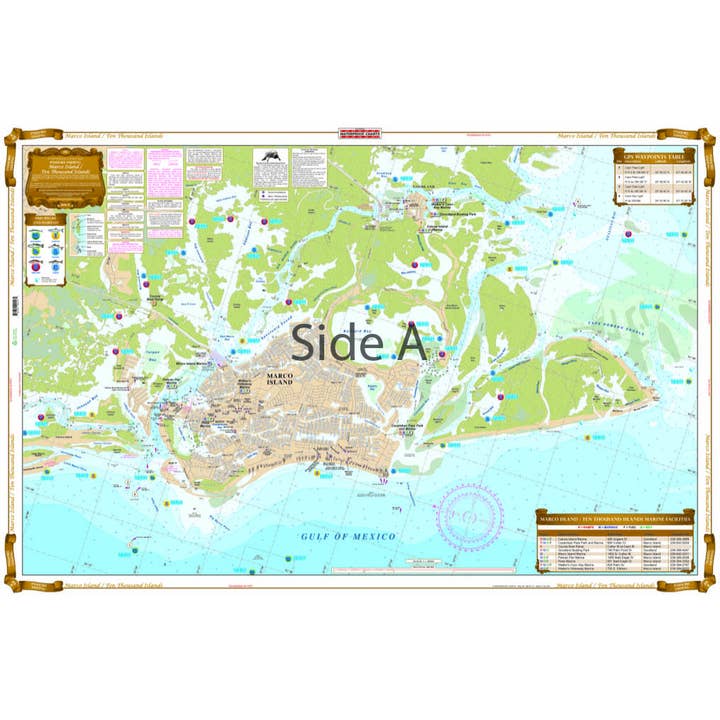 Marco Island Inshore Fishing Chart 41F for wholesale by Waterproof Charts
