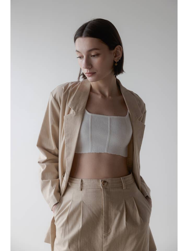 MOD REF - Wholesale Blazer - Women's - The Arla Jacket | Oversized Linen Blazer20