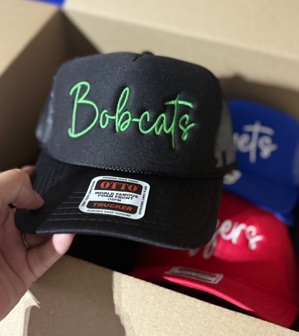 Hillside Threads Wholesale - Wholesale Trucker Hat - Unisex - Custom Embroidered Trucker Hat - Script Font2