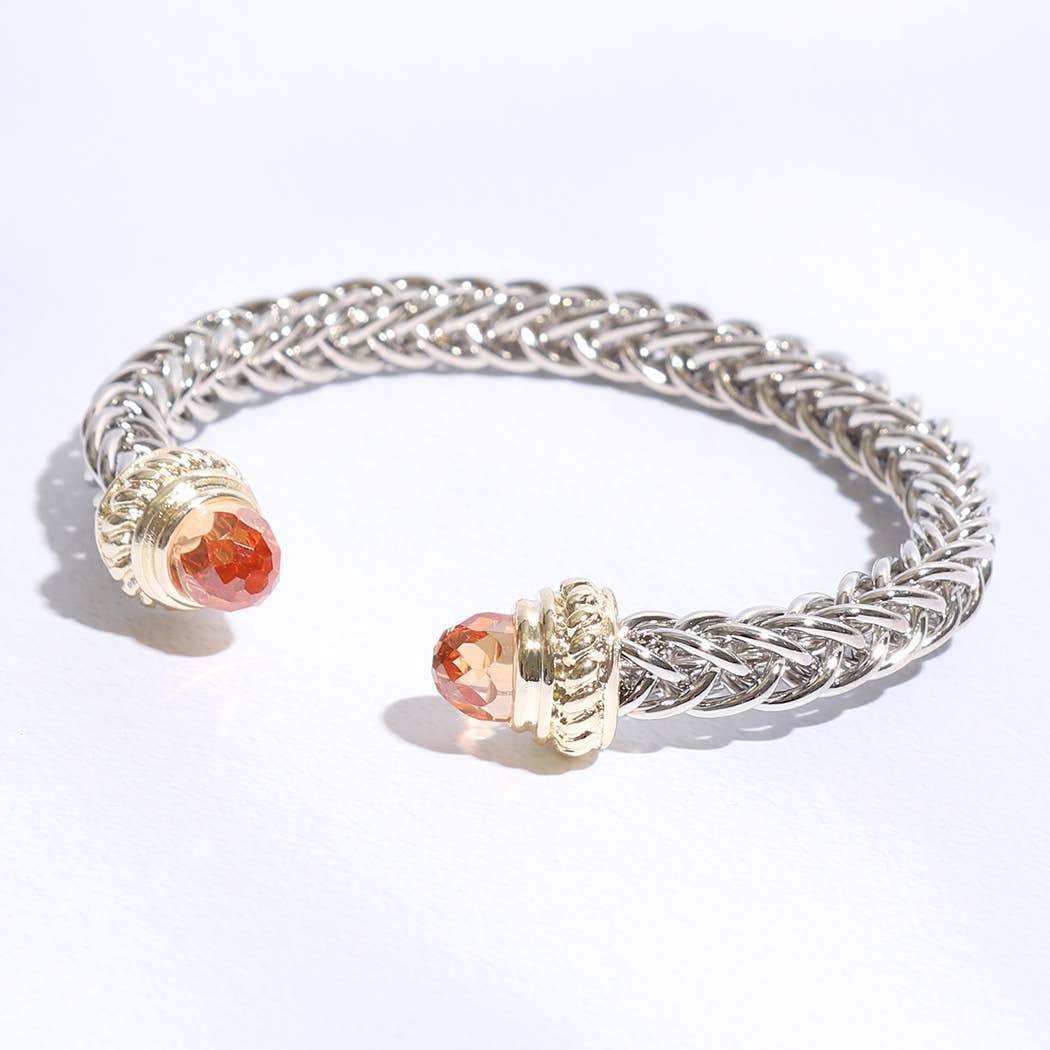 Fashion City – wholesale Cuff bracelet – 7MM Bangle Bracelet Ponytail Square7