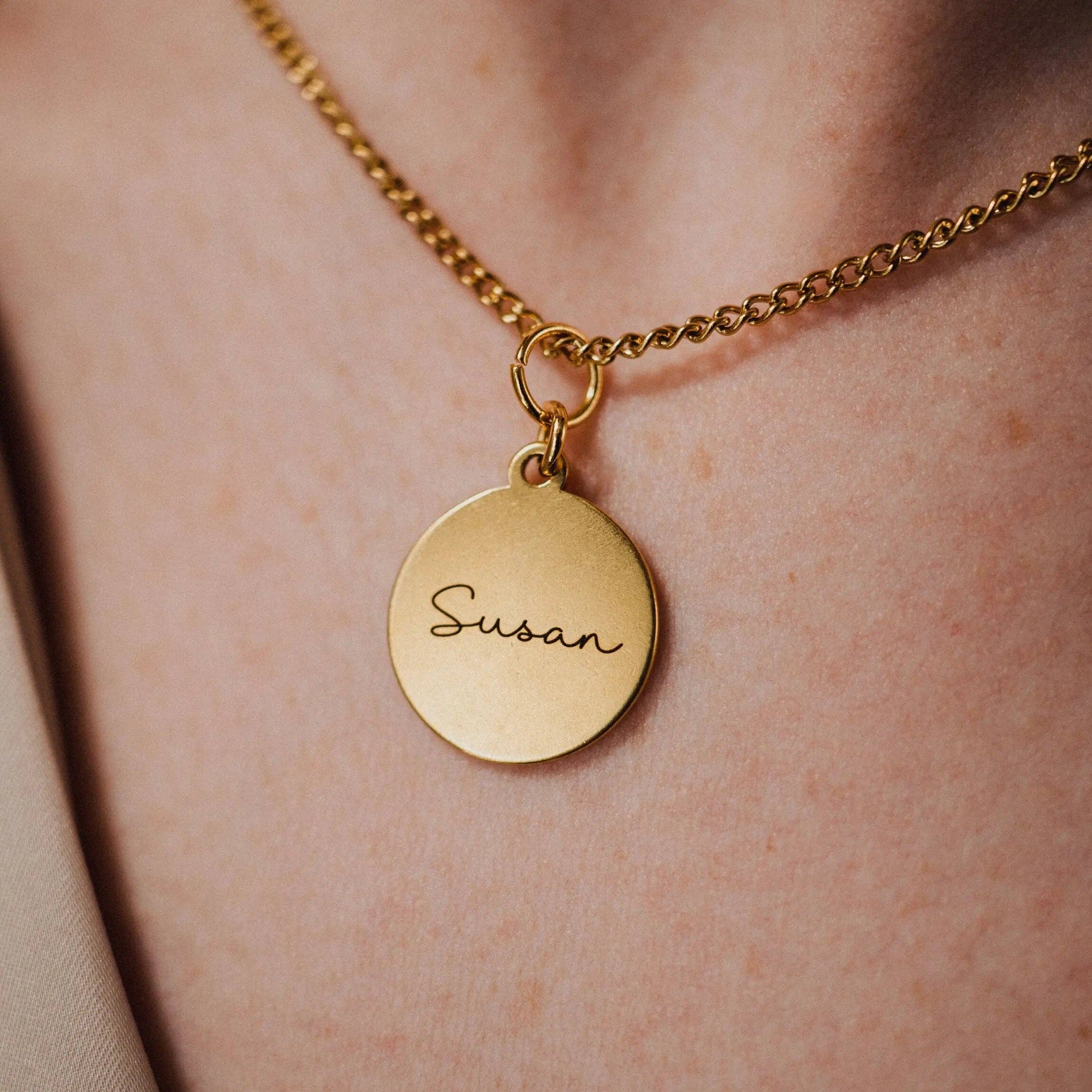 PHOEBE´S - Wholesale Pendant/Charm Necklace - Colgante de Medalla Grabada, Regalo Personalizado4