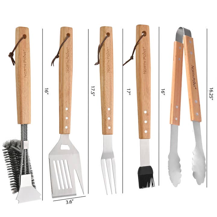 Style Asia - Wholesale Outdoor Grill Tools - North Point 5Piece BBQ Tool Set