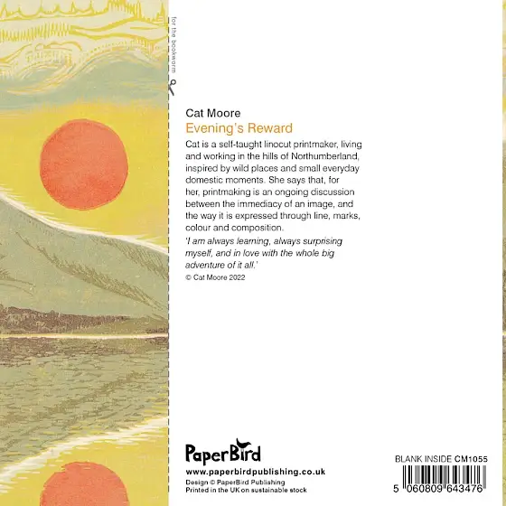 Paper Bird Publishing – wholesale Everyday greeting card – Evening's Reward1