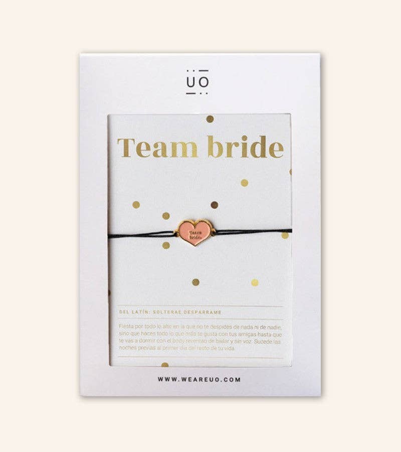 UO - Wholesale Charm/Dangle Bracelet - “Team Bride” Charm Bracelet